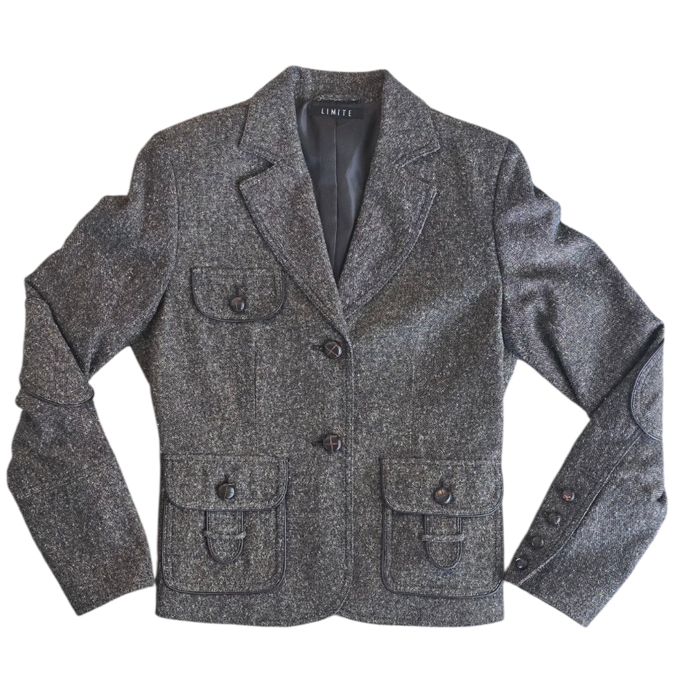 Women's Gray Blazer Jacket